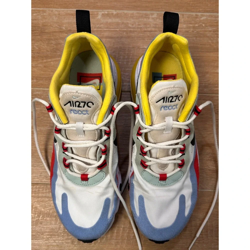 Nike Air Max 270 React Bauhaus Multi‎ Color Sneakers Women's 8
